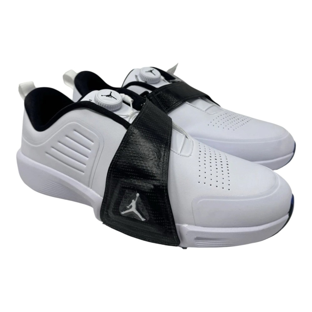Men's 11.5 Jordan Air Rev BOA Golf Shoes Comfort FV6338-103 White Black